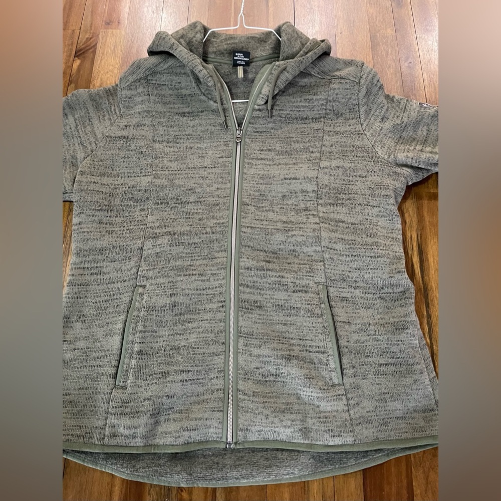 KUHL ASCENDYR Hooded fleece full zip jacket women’s XL layering green fleece - Picture 5 of 12